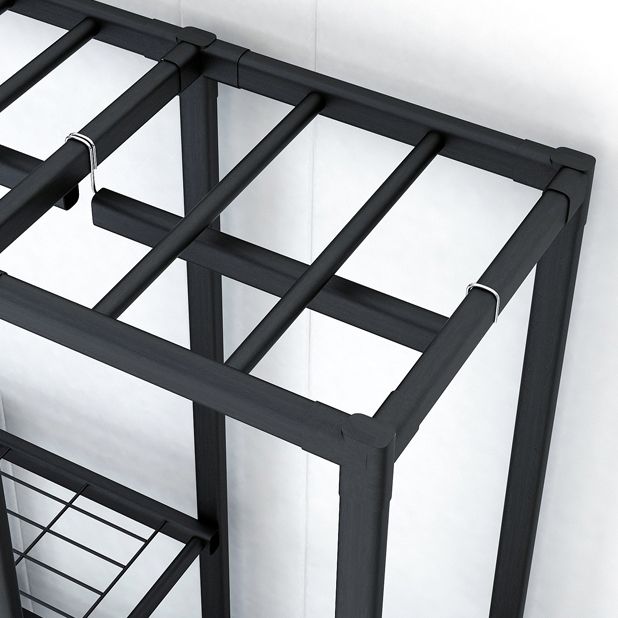 Folding Contemporary Wardrobe Armoire Steel Frame Wardrobe Cabinet for Bedroom