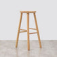 Sala de estar Simple Wood Barstool de 4 patas taburete con pedal