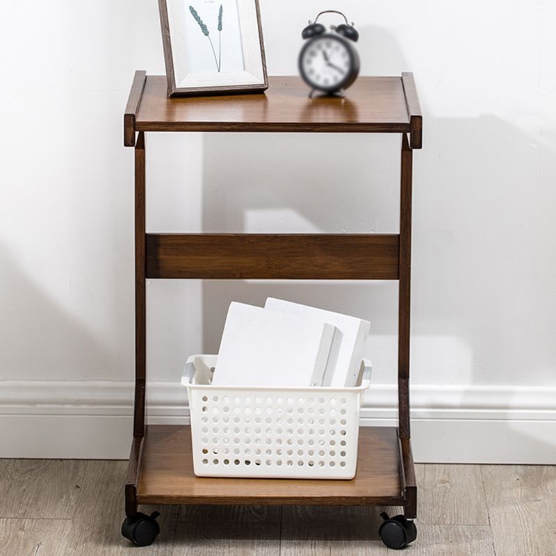 TABELLA DI NACCHIO/FINE DI LEGNO NATURALE 24,8 pollici H-SHELF COMPLETO COMPLETO CON I CAPERSO