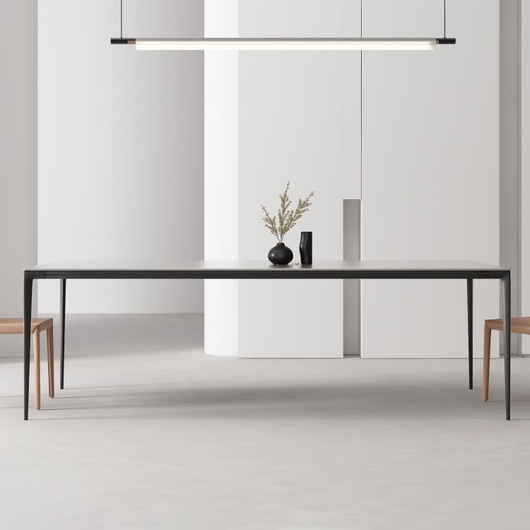 Designer Style 1/2/4/5 Pieces Dining Set Sintered Stone Dining Table with Leather Chairs Clearhalo 'Dining Room Sets' 'Dining Tables & Seating' 'dining_room_set' 'furn' 'furn_dining_room_set' 'Furniture' 'furniture_dining_room_set' 'Kitchen & Dining Furniture' 1200x1200_c3ba9d2c-c8f9-4401-9918-dbff9fc4be6c