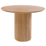 Round Table Solid Wood Contemporary Style Dining Table for Home Kitchen Clearhalo 'Dining Tables & Seating' 'Dining Tables' 'dining_table' 'furn' 'furn_dining_table' 'Furniture' 'Kitchen & Dining Furniture' 1200x1200_c3ba9f8e-90fa-47c6-9d79-d4a5e953bef3