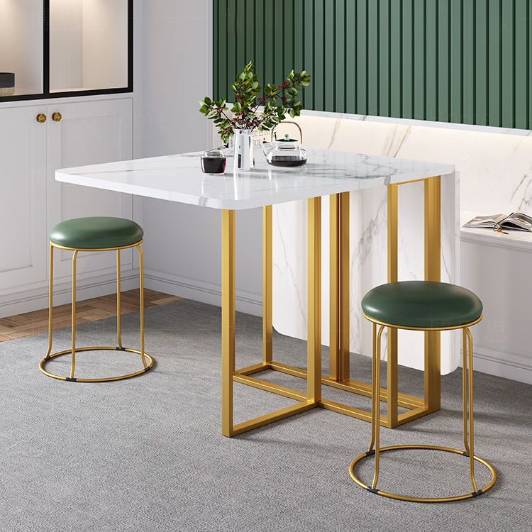 59'' Foldable Rectangle Dining Table in White Modern Extendable Table with Trestle Base Clearhalo ' dining_table' 'Dining Tables & Seating' 'Dining Tables' 'furn' 'furn_dining_table' 'Furniture' 'furniture_dining_table' 'Kitchen & Dining Furniture' 'kitchen&dining_furn' 'kitchen' 'kitchen_dining_table' 1200x1200_c3bb3d2e-e4ef-4109-a691-d4ece6f9eabe