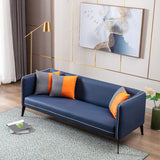 本革ソファ28.74 "d x 28.74" hリビングルーム用のタキシードアームソファ