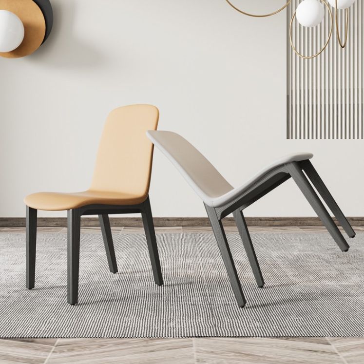 Contemporary Style Side Chair Wood Solid Back Dining Room Chair for Dining Room Clearhalo 'Dining Chairs' 'Dining Tables & Seating' 'dining_chair' 'furn' 'furn_dining_chair' 'Furniture' 'Kitchen & Dining Furniture' 1200x1200_c3bcd9c9-075f-43c7-9aa3-085eed4db6f4