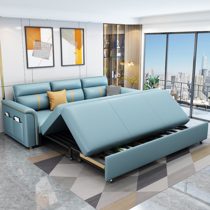 グラムブルースリーパーソファ枕には、保管付きの布団スリーパーソファベッドが含まれていました