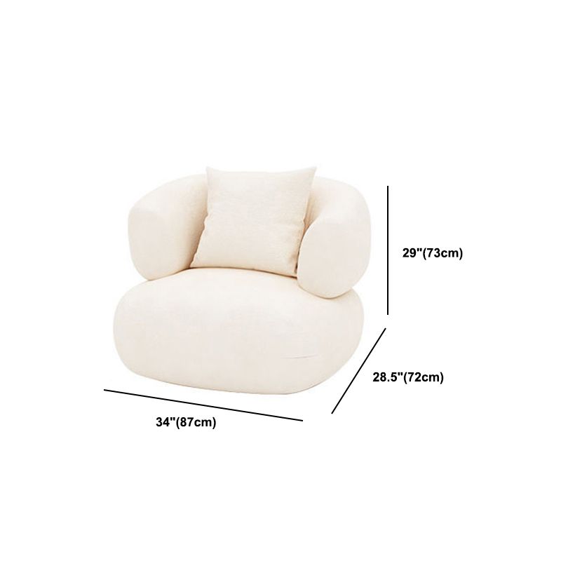 Wol witte smoking tuxedo arm bank hedendaagse standaard bank met strakke rug