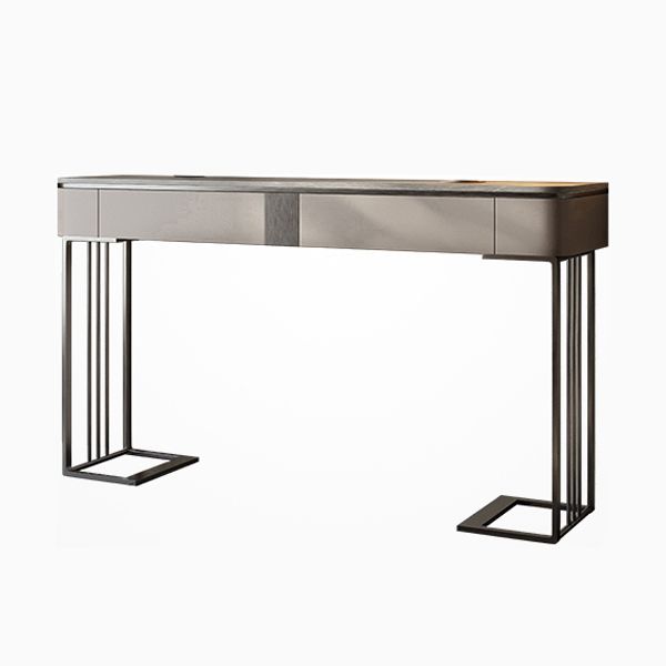 Zeitgenössische Konsolen Akzenttisch Antique Finish -Konsole -Sofa mit Schubladen