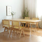 Modern Brown Wood Dining Table Rectangle Dining Table for Kitchen