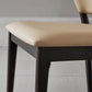 Ash Wood Legs Side Chair Modern Armless Dining Chairs with Upholstered