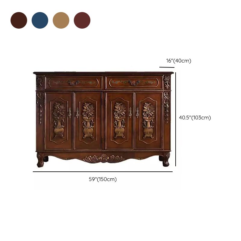 Distressed Wood Industrial Storage Cabinet, Solid Wood Rectangle Cabinet Clearhalo 'Cabinets & Chests' 'cabinets_chests' 'furn' 'furn_cabinets_chests' 'Furniture' 'Living Room Furniture' 1200x1200_c3c1ff61-47ae-4f2b-bb5c-731ac56b04ae