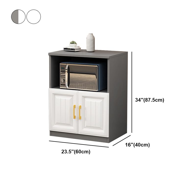 Modern Engineered Wood 34.4 "H Sideboard Dining Room Buffet Server met opslag