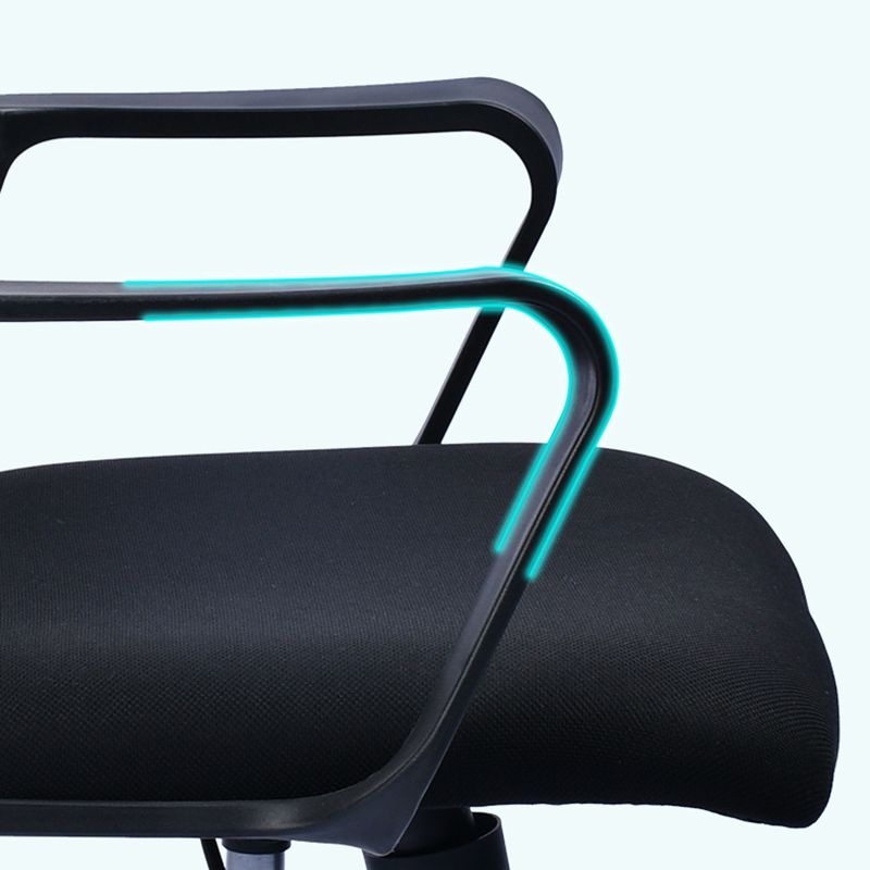 Contemporary Office Chair Fixed Arms Lumbar Support Conference Chair Clearhalo 'furn' 'furn_office_chair' 'Furniture' 'Office Chairs' 'Office Furniture' 'office_chair' 1200x1200_c3c27807-da0e-431e-a0f7-19ad09a59664