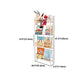 Contemporary Metal Floating Bookcase Wall Mounted Closed Back Bookshelf
