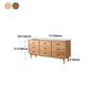 Sideboard moderno a 9 cassetto SIMPLICE SEMPLICE PINE PINE LEGNO PEGNO PER LA PAGA
