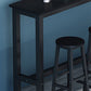 Table de salle à manger de bar en bois contemporaine Table de bar rectangulaire pour le salon