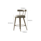 Glam Style Low Back Round Upholstered Bar Stool with Metal Legs Clearhalo 'Bar Furniture' 'Bar Stools' 'bar_stools' 'furn' 'furn_bar_stools' 'Furniture' 'Kitchen & Dining Furniture' 1200x1200_c3c34030-1512-44a4-83f1-9a597364a679