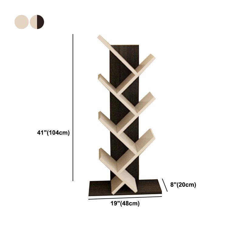 Contemporary Wood Bookcase Closed Back Bookshelf for Home Office Clearhalo 'Bookcases' 'Furniture' 'furniture_bookcases' 'Office Furniture' 1200x1200_c3c3a033-9f2b-4b59-aec4-188645076cd7