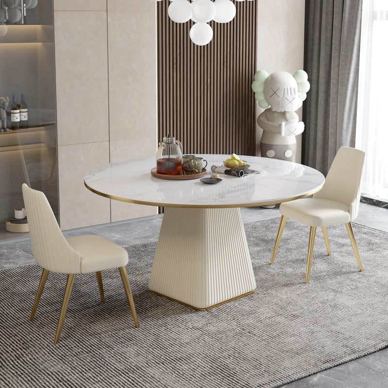Contemporary 1/3/4/5/7 Pieces Dining Set Round Dining Room Table Set Clearhalo 'Dining Room Sets' 'Dining Tables & Seating' 'dining_room_set' 'furn' 'furn_dining_room_set' 'Furniture' 'furniture_dining_room_set' 'Kitchen & Dining Furniture' 'kitchen&dining_furn' 'kitchen' 1200x1200_c3c3b0af-60cb-4a2b-bb1f-a9f28800b211