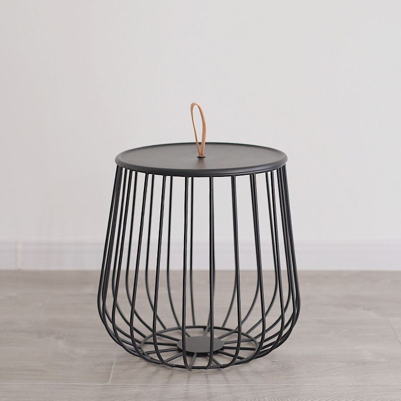 Iron Round Coffee Table Mid-Century Modern Frame Coffee Cocktail Table Clearhalo 'Coffee & Accent Tables' 'Coffee Tables' 'coffee_tables' 'furn' 'furn_coffee_tables' 'Furniture' 'Living Room Furniture' 1200x1200_c3c45f17-e3f0-43b0-a044-49e7e9a7cad6