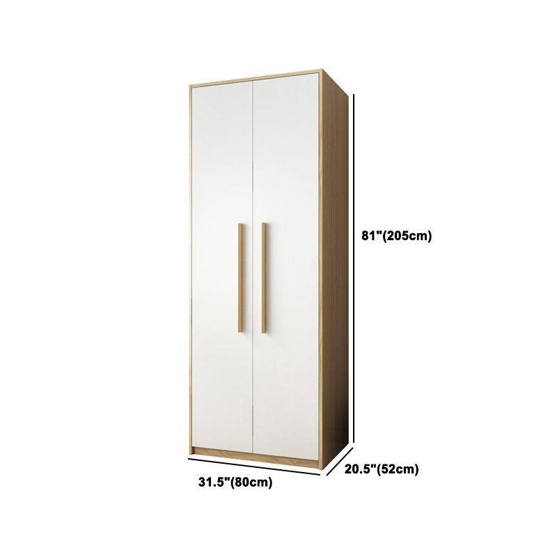 Modern Style Home Wardrobe Armoire Solid Wood and Engineered Wood Wardrobe Cabinet Clearhalo 'Armoires & Wardrobes' 'armoires_wardrobes' 'Bedroom Furniture' 'furn' 'furn_armoires_wardrobes' 'Furniture' 1200x1200_c3c54b94-6884-404a-950c-14df5df4b19a