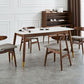 Modern Rectangle Sintered Stone Dining Table with Wooden Base White Dining Table for Restaurant Clearhalo ' dining_table' 'Dining Tables & Seating' 'Dining Tables' 'Furniture' 'furniture_dining_table' 'Kitchen & Dining Furniture' 'kitchen&dining_furn' 'kitchen' 'kitchen_dining_table' 1200x1200_c3c81ada-85c9-4521-b622-57f11b3cdc1d