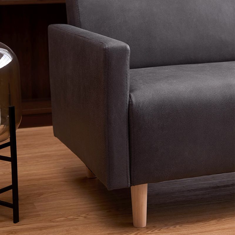 Modern 4 Wood Legs Standard Sofa Square Arm Sofa for Living Room Clearhalo 'Furniture' 'furniture_sofas' 'kitchen' 'kitchen_sofas' 'Living Room Furniture' 'Sofa' 'sofas' 1200x1200_c3c89f5c-9d3c-4004-b22b-72ea12504417