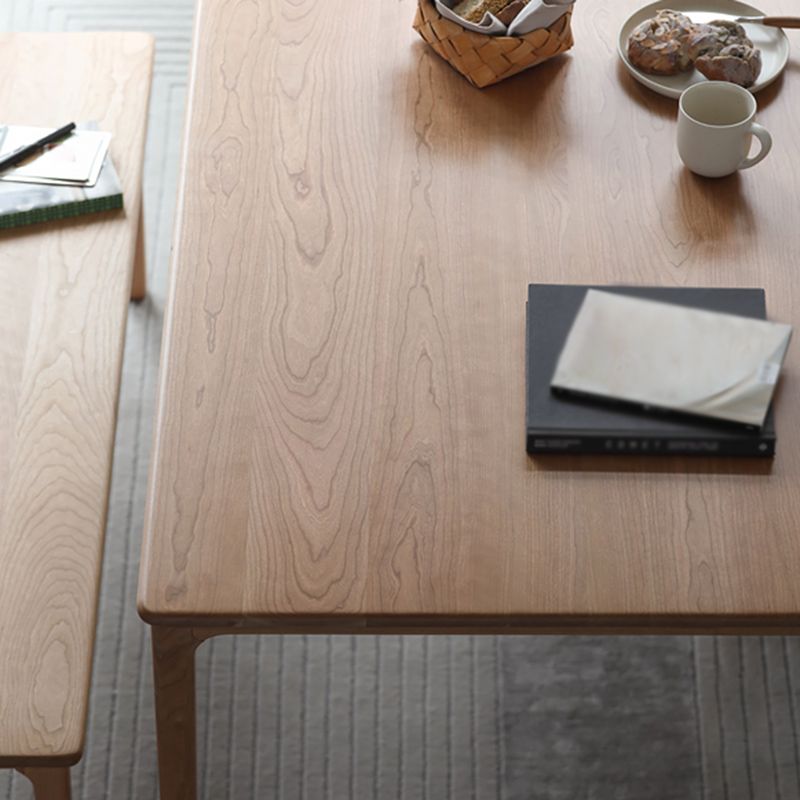 Rectangle Contemporary Dining Table White Fixed Table with Pine Solid Wood Clearhalo ' dining_table' 'Dining Tables & Seating' 'Dining Tables' 'furn' 'furn_dining_table' 'Furniture' 'furniture_dining_table' 'Kitchen & Dining Furniture' 'kitchen&dining_furn' 'kitchen' 'kitchen_dining_table' 1200x1200_c3ca8634-03f3-430b-891e-721dd4c53b22