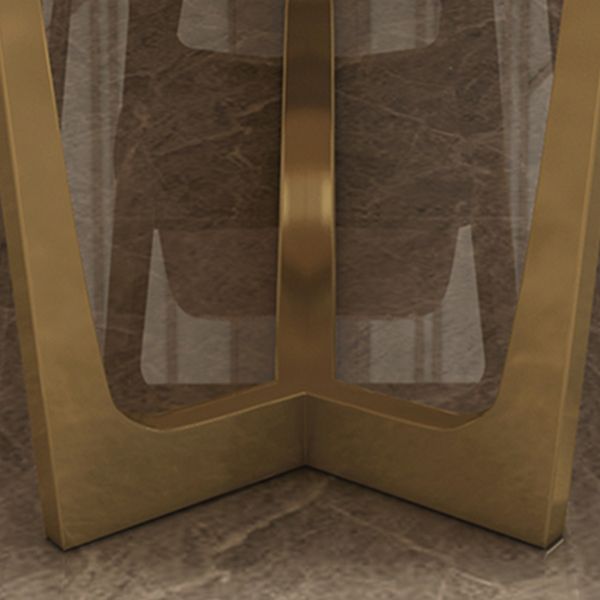 Muebles tradicionales de muebles de rectángulo de lujo Mesa de la base de caballete de mármol