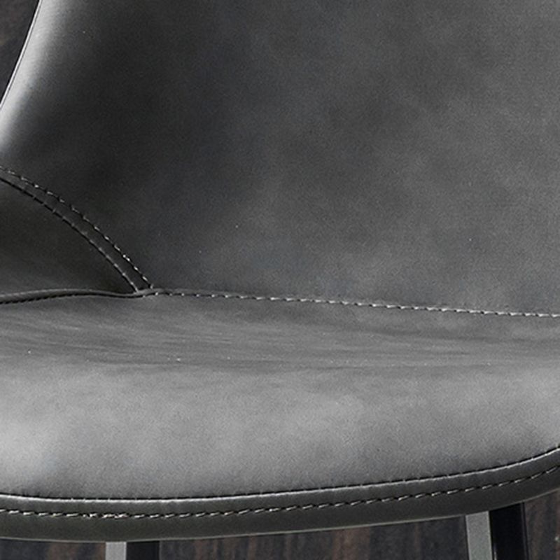 Modern Style PU Leather Dining Chair 18'' Wide Parsons Chair for Home Use Clearhalo ' kitchen&dining_furn' 'Dining Chairs' 'Dining Tables & Seating' 'dining_chair' 'furn' 'furn_dining_chair' 'Furniture' 'furniture_dining_chair' 'Kitchen & Dining Furniture' 'kitchen' 1200x1200_c3cb2557-53b4-4818-ae8f-9144dfb97019