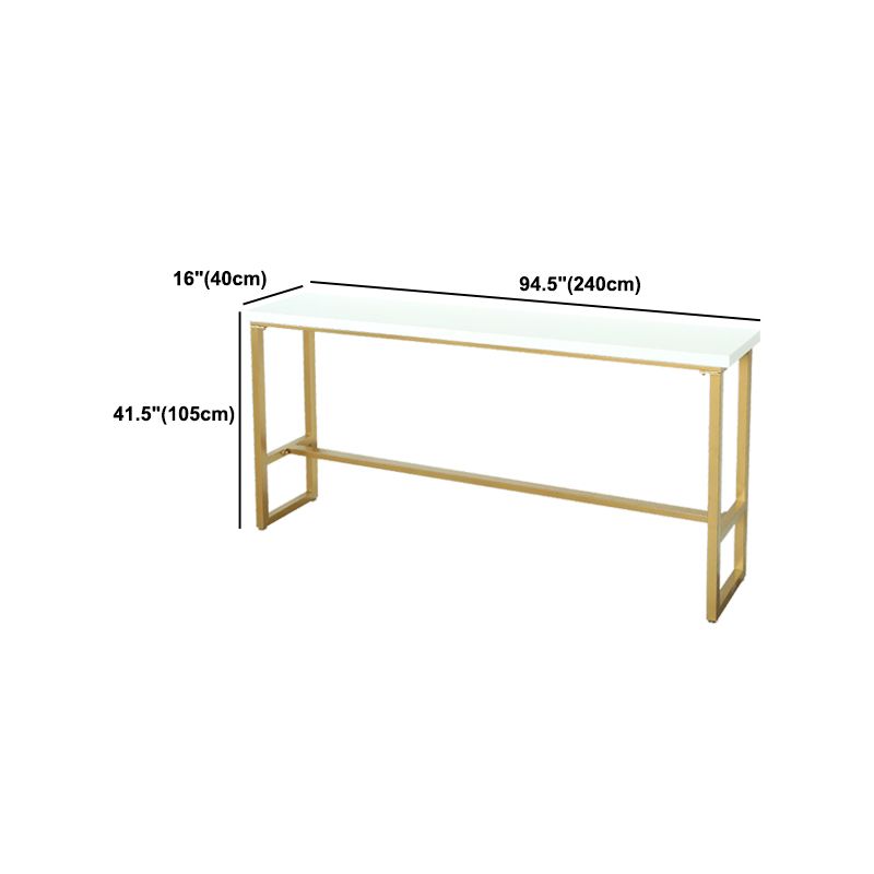 Juego de mesa de Pub rectangular moderna de 1/4 piezas, mesa de mostrador de madera con taburetes altos