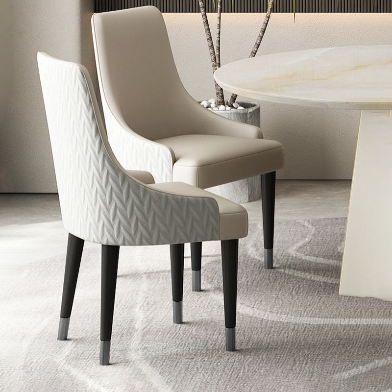 Eigentijdse stoelen stoelen arm eetstoelen met houten benen voor keuken