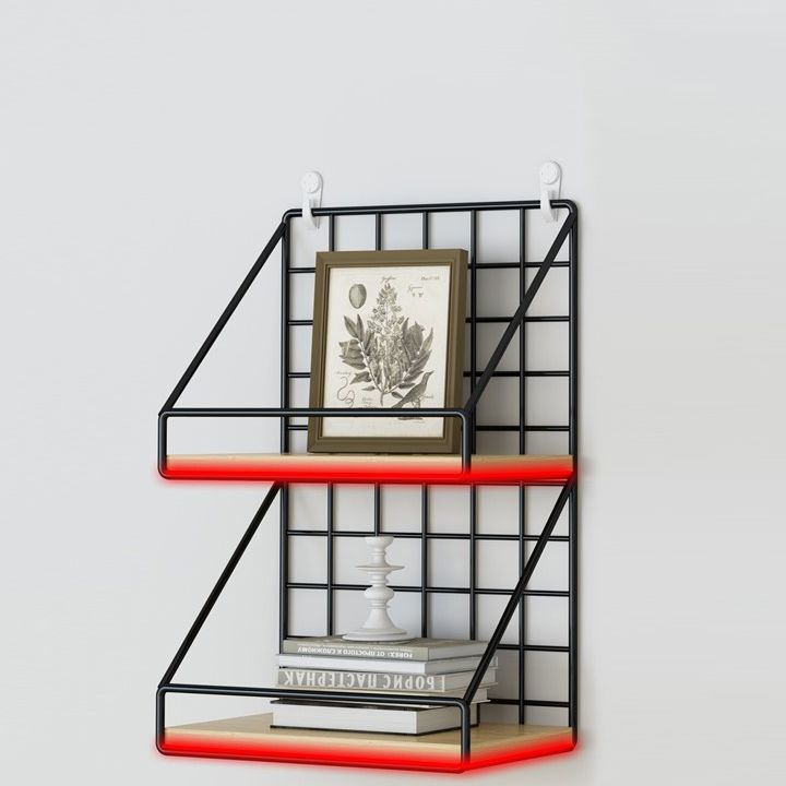 Home Floating Bookcase Modern Metal Bookshelf With Rectangular Shelves Clearhalo 'Bookcases' 'furn' 'furn_bookcases' 'Furniture' 'furniture_bookcases' 'Office Furniture' 1200x1200_c3cdf1f3-2955-455e-b083-c29a814f55c1