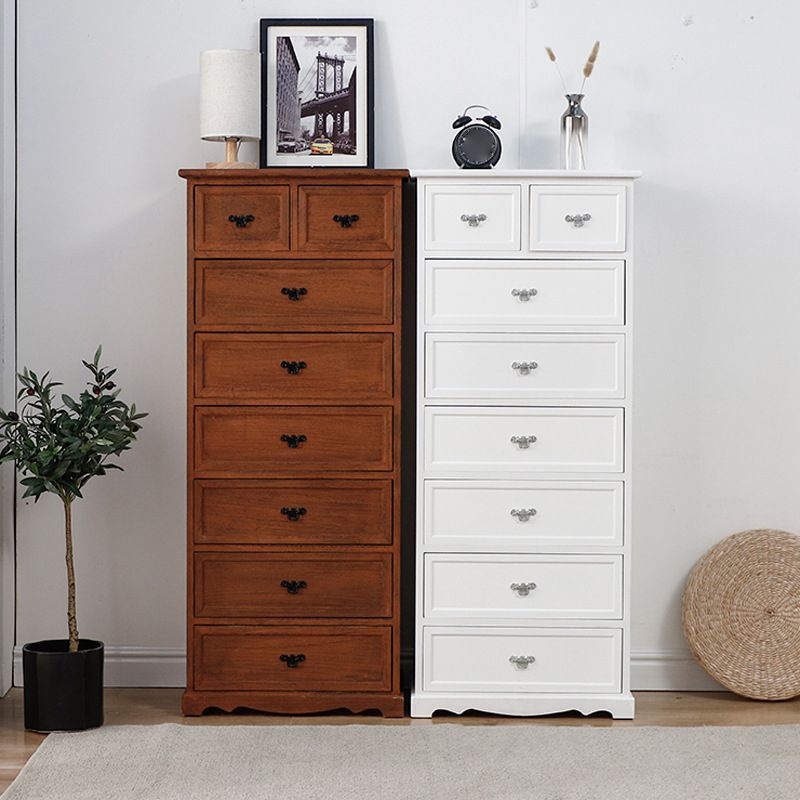 Standard Rectangle Accent Chest with Drawers 13.77" Wide Wood Chest