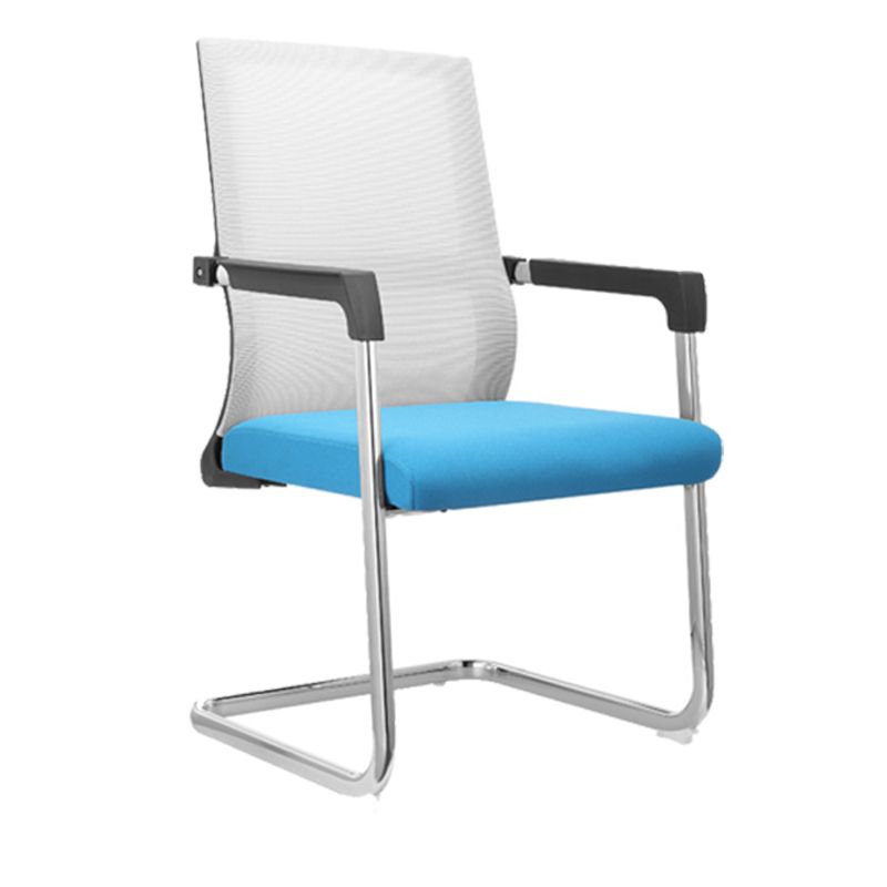 Contemporary Desk Chair No Wheels Mid Back Home Office Chair Clearhalo 'furn' 'furn_office_chair' 'Furniture' 'Office Chairs' 'Office Furniture' 'office_chair' 1200x1200_c3ce725b-d7e9-41e6-8f95-39db29883d34