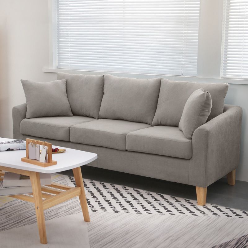 Scandinavian Pillow Top Arm Sofa with Sewn Pillow Back for Apartment Clearhalo 'Furniture' 'furniture_sofas' 'kitchen' 'kitchen_sofas' 'Living Room Furniture' 'Sofa' 'sofas' 1200x1200_c3d1bf40-a6a5-4fbc-b696-080f0d35e9ed