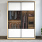 Sliding Wardrobe Closet Engineered Wood Wardrobe Armoire for Bedroom