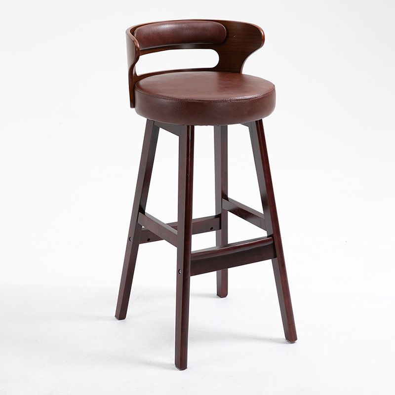 Contemporary Solid Wood Folding Barstools Indoor Bar Stool with Low Back Clearhalo 'Bar Furniture' 'Bar Stools' 'bar_stools' 'furn' 'furn_bar_stools' 'furniture_bar_stools' 'Kitchen & Dining Furniture' 'kitchen&dining_furn' 'kitchen' 'kitchen_furn' Furniture' 1200x1200_c3d3cf3d-3817-4d8a-9a60-2da3bb708607