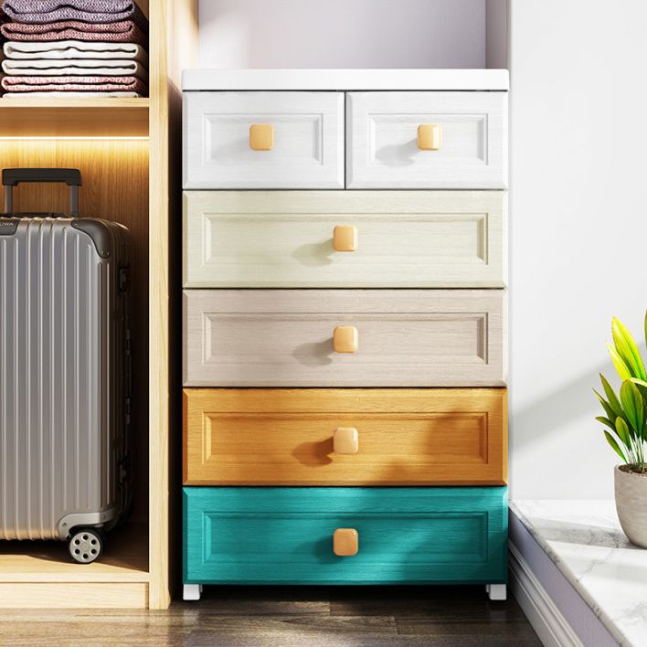 Non-Hanging Armoire with Legs Modern Storage Cabinet with Drawer