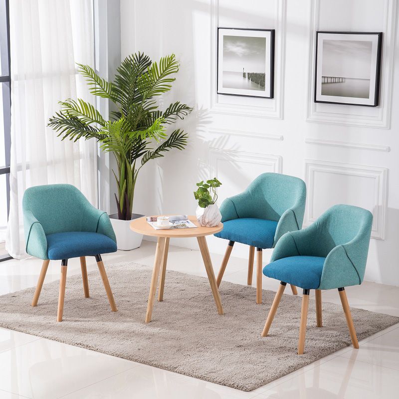 Nordic Style Solid Wood Dining Room Chair Upholstered Arm Chair for Home Use Clearhalo ' kitchen&dining_furn' 'Dining Chairs' 'Dining Tables & Seating' 'dining_chair' 'furn' 'furn_dining_chair' 'Furniture' 'furniture_dining_chair' 'Kitchen & Dining Furniture' 'kitchen' 1200x1200_c3d57a1b-3d45-4147-b7b0-53b827fae19a