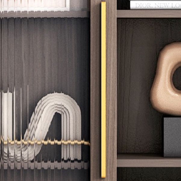 Glam Antique Finish Shelf BOEKKAST standaardboekplank met planken