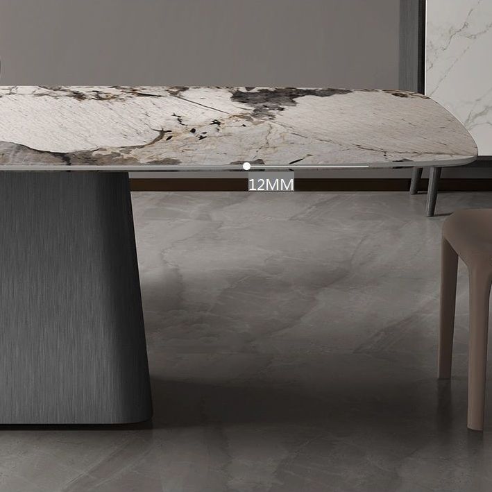 Set tavolo da pranzo moderno per la casa Set tavolo da pranzo in pietra sinterizzata da 1/4/5/7 pezzi