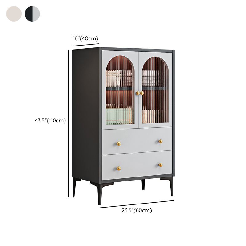 Mesa de madera del gabinete del aparador moderno Mesa de madera con puertas para el comedor