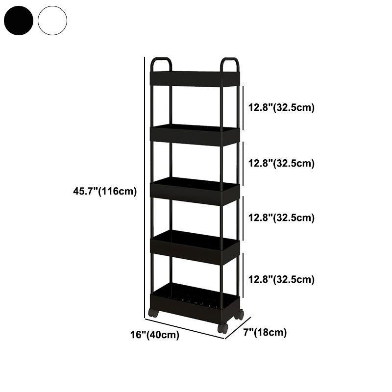Moderno libreria etagere aperta scaffale in metallo scaffale in plastica scaffale con ruote di caster