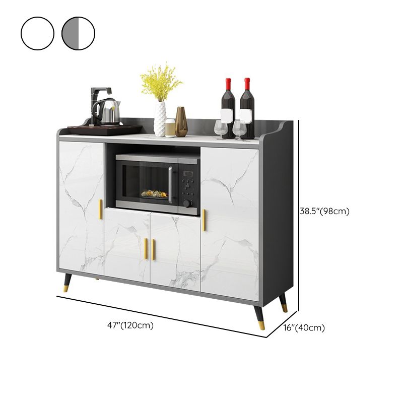 Cucina server da pranzo mobile server a buffet contemporaneo con archiviazione