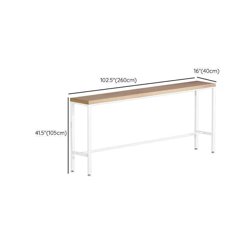 Indoor Contemporary Bar Dining Table Rectangle Solid Wood Bar Table Clearhalo 'Bar Furniture' 'Bar Tables' 'bar_tables' 'furn' 'furn_bar_tables' 'Furniture' 'Kitchen & Dining Furniture' 1200x1200_c3d95844-81fb-4305-807c-ec2869f89387