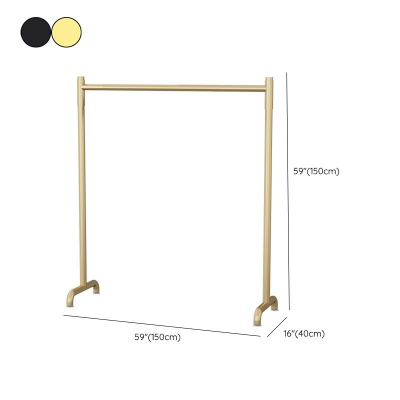 Zeitgenössischer Kleidungsregal Metall gerahmt Hanging Rail Entry Hall Tree
