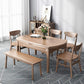Modern Brown Dining Table Round Solid Wood Dining Table with 4 Legs for Home Clearhalo ' dining_table' 'Dining Tables & Seating' 'Dining Tables' 'furn' 'furn_dining_table' 'Furniture' 'furniture_dining_table' 'Kitchen & Dining Furniture' 'kitchen&dining_furn' 'kitchen' 'kitchen_dining_table' 1200x1200_c3dbe965-5103-410c-9f3c-c121ba36760a