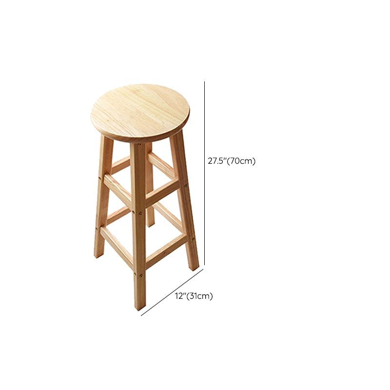 Light Wood Finish Counter & Bar Stools Modern Indoor Stools with 4 Legs Clearhalo 'Bar Furniture' 'Bar Stools' 'bar_stools' 'furn' 'furn_bar_stools' 'Furniture' 'Kitchen & Dining Furniture' 1200x1200_c3dbf830-6dd8-43ac-b81c-4a3cadec95cb