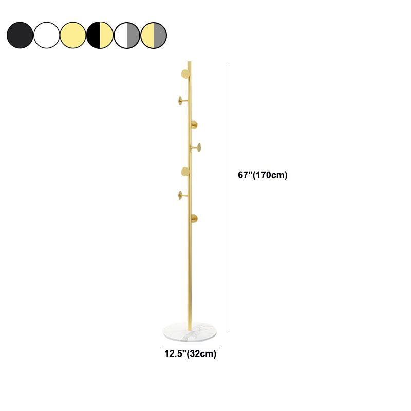 Magnuoso Hall de Entrada Hall Tree Raugs Rack de abrigo de metal para dormitorio