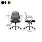 Moderner Mittelrücken Stuhl Stuhl Mesh Fixed Arms Office Stuhl für Home Office